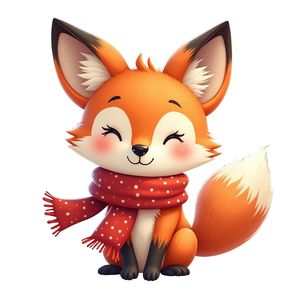 Charming Winter Fox